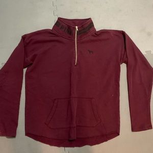 Pink victoria secret quarter zip